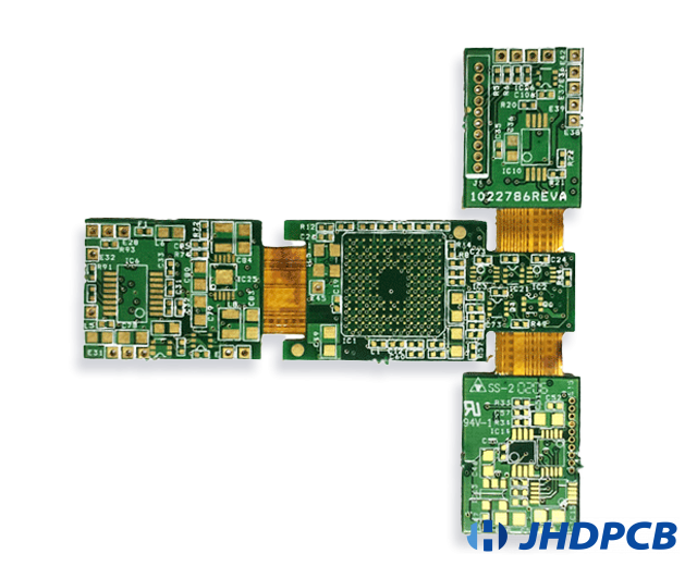 Four-layer HDI-flex-rigid board