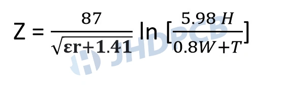 pcb impedance calculation formula