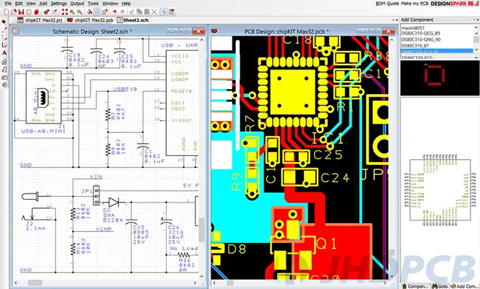 software crosschecking PCB component footprint and bom footprint.