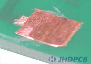 Stick Copper Tape to Uncovered Track