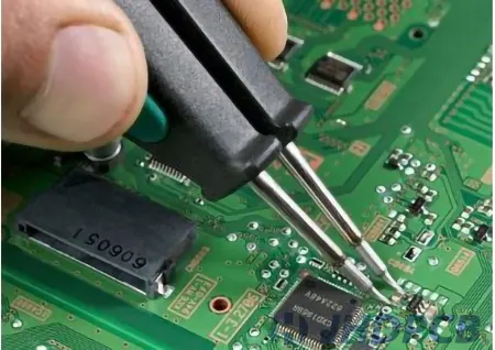 the process of repairing a circuit board