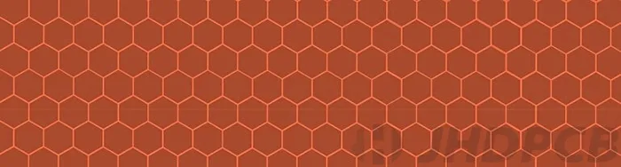 Hexagon hatched polygon