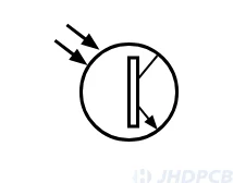 NPN bipolar phototransistor with no base connection