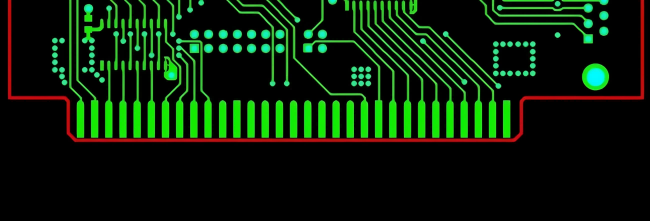 Illustration of an Edge Connector displayed in a CAM system